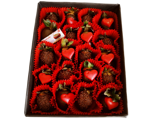 Arreglo frutal Fresas con chocolate devorame