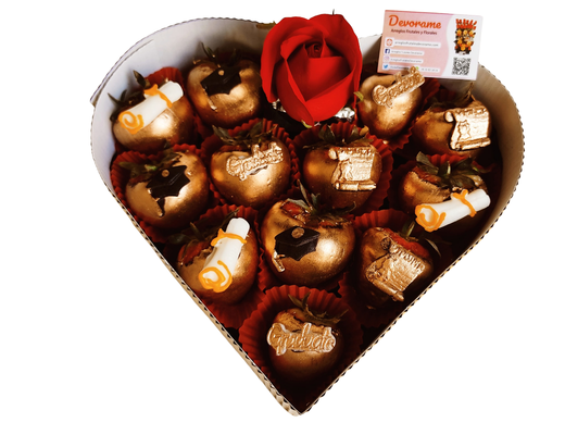 Arreglo frutal Co-33 Las fresas con chocolate las puedes pedir de cualquier color. devorame