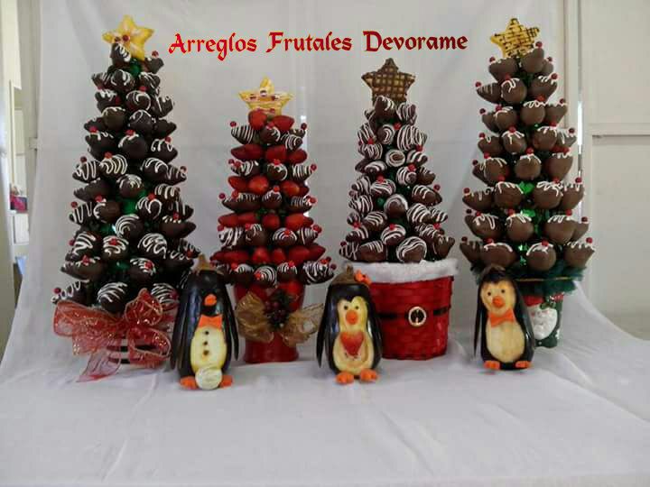 Arreglo frutal Pino navideño devorame