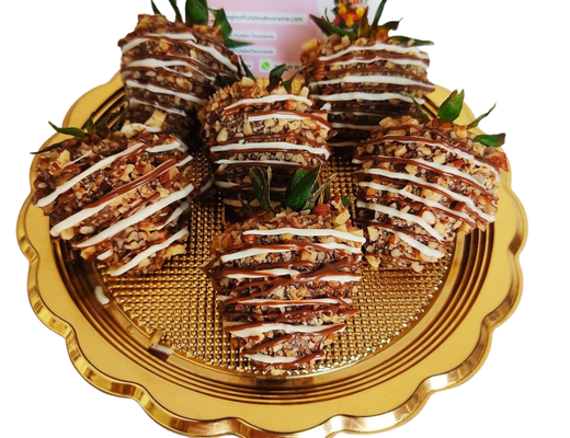 Arreglo frutal Fresas con chocolate devorame