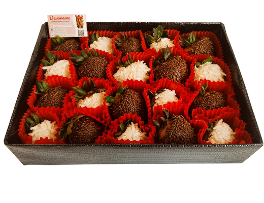 Arreglo frutal Fresas con chocolate devorame