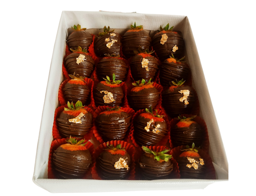 Arreglo frutal Fresas con chocolate devorame