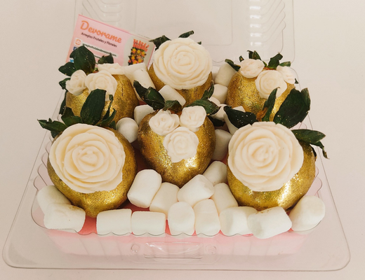 Arreglo frutal Fresas con chocolate devorame