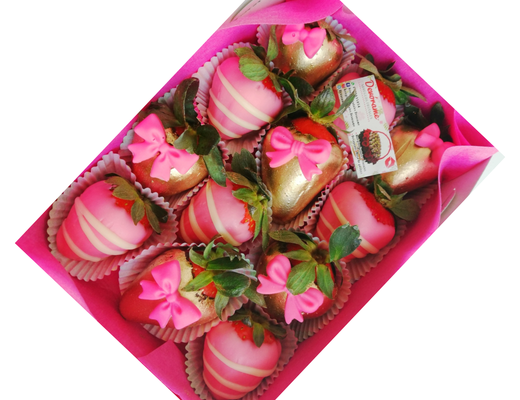 Arreglo frutal Fresas con chocolate devorame
