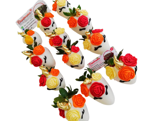 Arreglo frutal Fresas Unicornio devorame