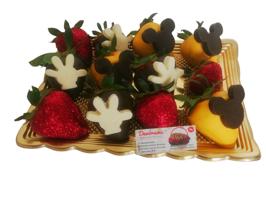 Arreglo frutal Fresas Mickey Mouse devorame