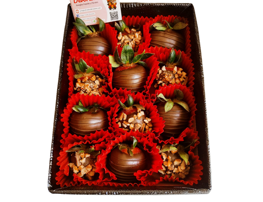 Arreglo frutal Fresas con nuez devorame