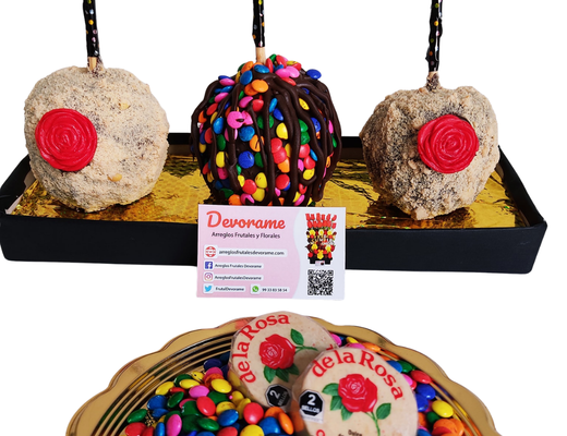 Arreglo frutal Manzanas Mazapan/Lunetas devorame