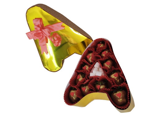 Arreglo frutal Iniciales con Fresas con chocolate devorame