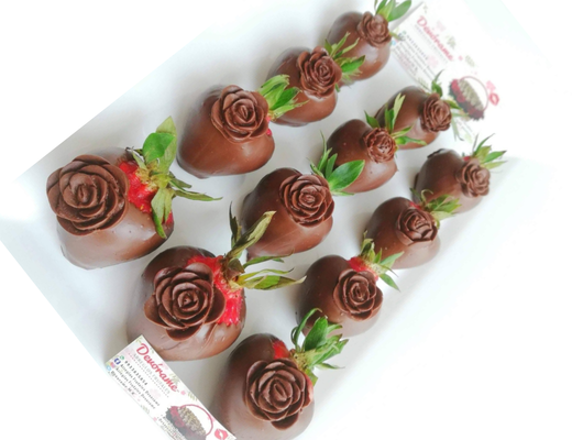 Arreglo frutal Fresa con chocolate devorame