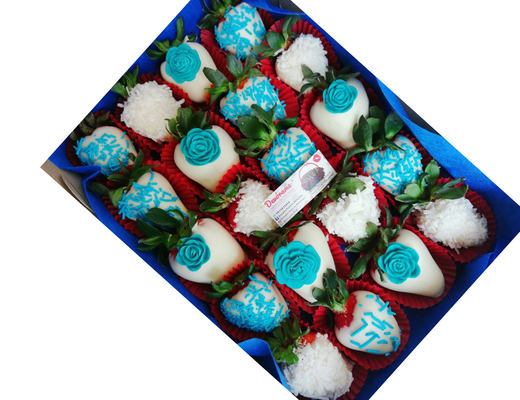 Arreglo frutal Fresas con chocolate devorame