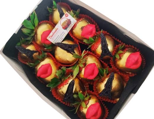 Arreglo frutal Fresas paris. devorame