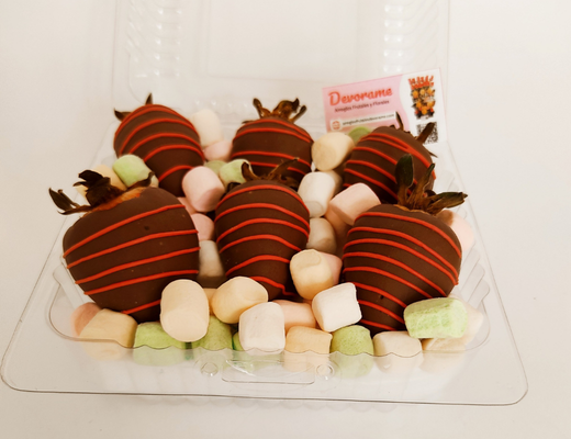 Arreglo frutal Fresas con chocolate devorame