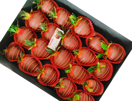 Arreglo frutal Fresas con chocolate. devorame