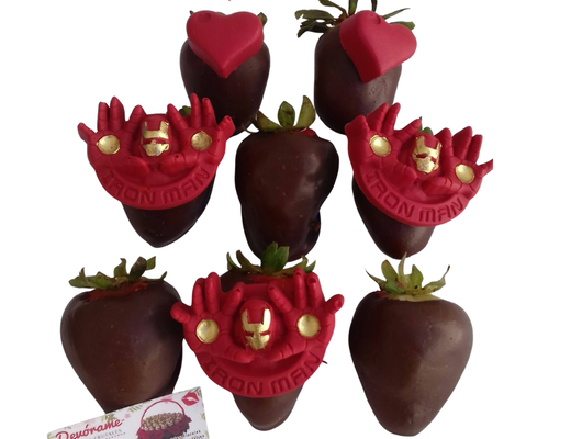 Arreglo frutal Fresa Iron Man devorame