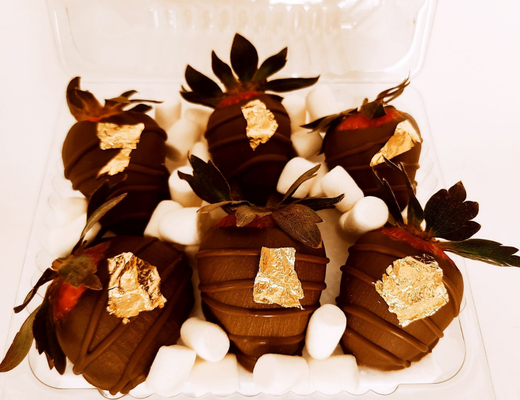 Arreglo frutal Fresas con chocolate devorame