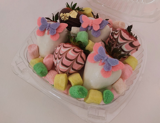 Arreglo frutal Fresas con chocolate devorame