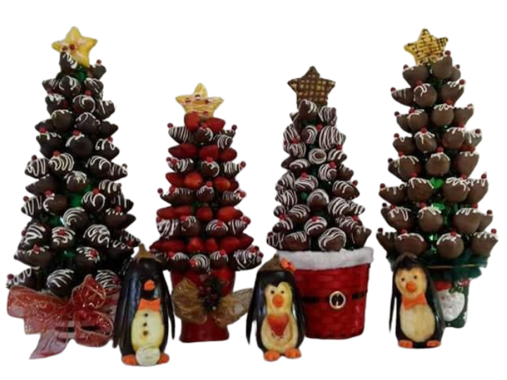 Arreglo frutal Pino navideño devorame