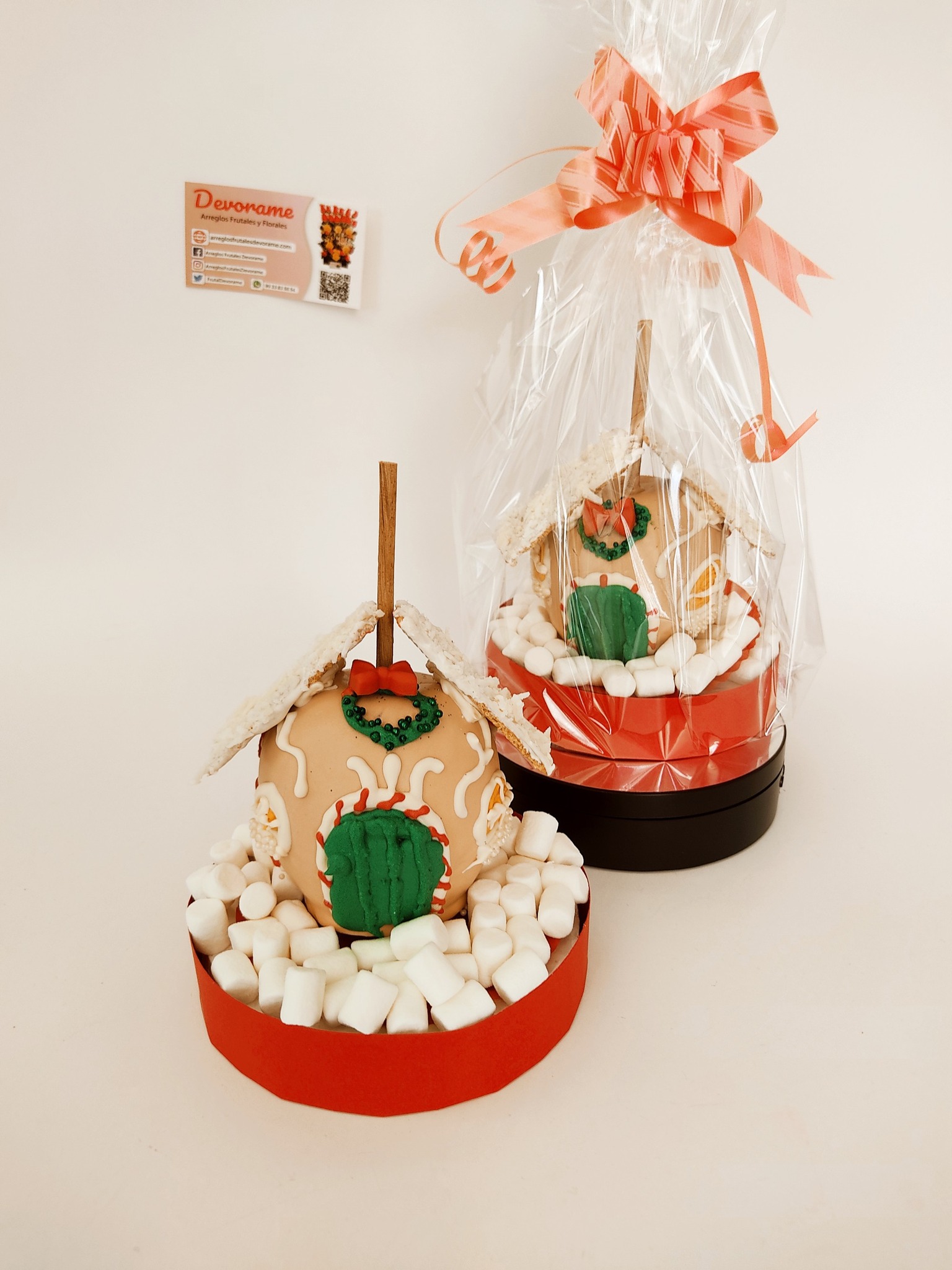 Arreglo frutal Manzana Navideña devorame