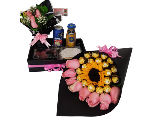 Arreglo frutal paq-40 pidelo con el color de rosas que gustes. devorame