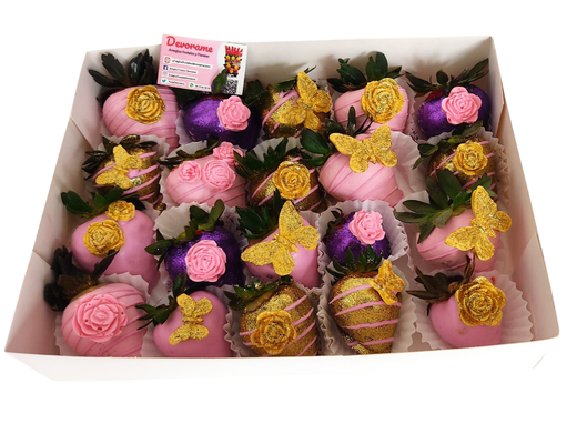 Arreglo frutal Fresas con chocolate devorame