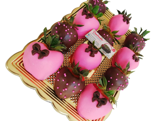 Arreglo frutal Fresas con chocolate devorame